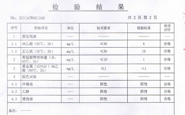 泛普-法拉PP板檢測報(bào)告1